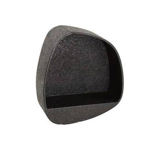 Giga Meubel - Wandschap Grijs Metaal - 43x21x48cm - Metallic Breed