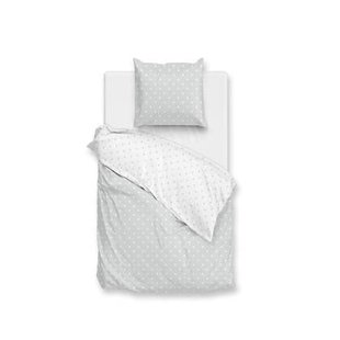Zo Home Dekbedovertrek Katoen Punta di Cotone - stone grey