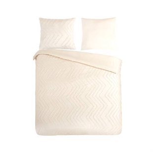 Pure Dekbedovertrek Micropercal Zigzag - ecru
