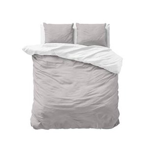 Superieur - Dekbedovertrek - Wit; Grijs - Eenpersoons