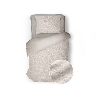 Eleganzzz Dekbedovertrek Micro Mink Leopard - beige