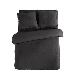 LINNICK Dekbedovertrek Katoen Renforcé Estina - anthracite