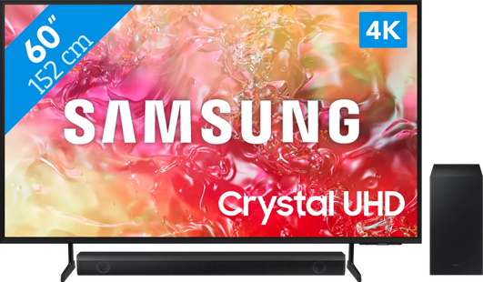 Samsung Crystal UHD 60DU7100 (2024) + Samsung HW-B530 (2022)