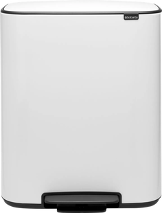Brabantia Bo Pedal Bin 60 Liter White