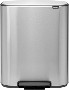 Brabantia Bo Pedal Bin 2 x 30 Liter Rvs Fingerprint Proof