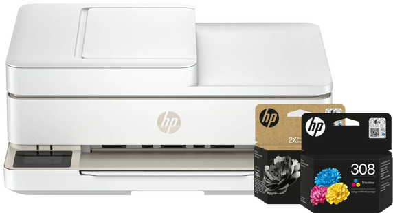 HP ENVY 6520e + 1 extra zwarte XL + 1 kleuren cartridge