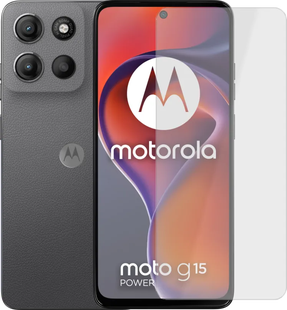 Motorola Moto G15 Power 256GB Grijs 4G + Just in Case Tempered Glass Screenprotector