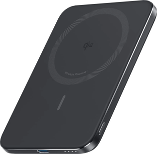 Anker MagGo Slim Draadloze Powerbank met MagSafe en Qi2 5.000 mAh met Snelladen Zwart