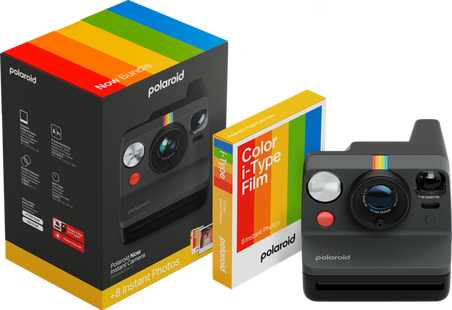 Polaroid Now 3 Zwart + Color Film (8 stuks)