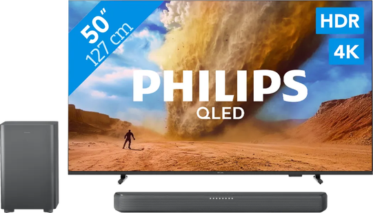 Philips 50 PUS7800 QLED 4K (2025) + Philips TAB5309