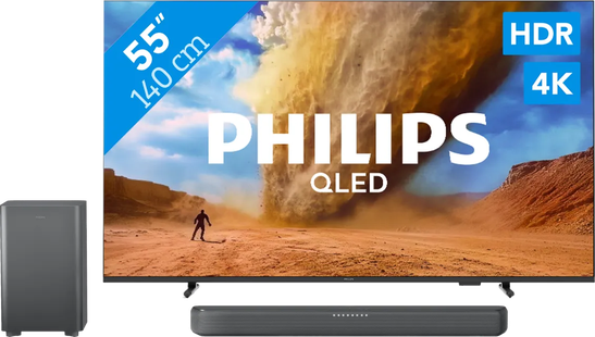Philips 55 PUS7800 QLED 4K (2025) + Philips TAB5309