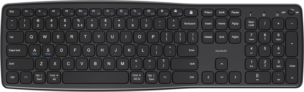 BlueBuilt Draadloos USB Toetsenbord QWERTY