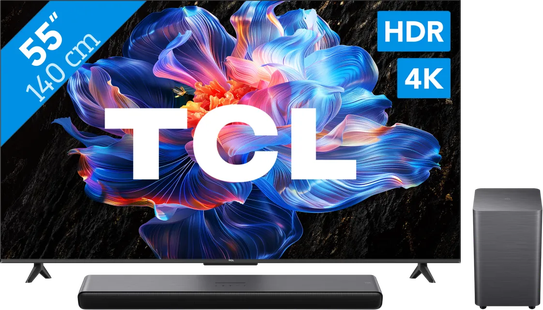 TCL 55 Led P61K 4K (2025) + TCL S55H 2.1 Soundbar