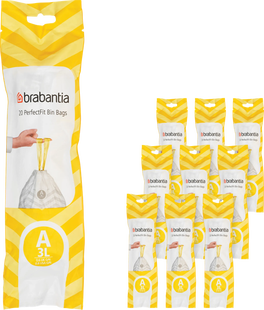 Brabantia Vuilniszakken Code A - 3 Liter (120 stuks)