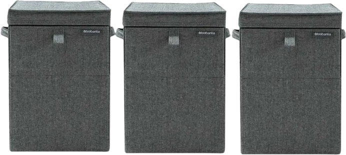 Brabantia Wasboxen Pepper Black Triple Pack