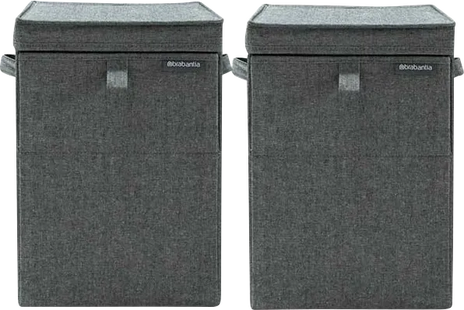 Brabantia Wasboxen Pepper Black Duo Pack