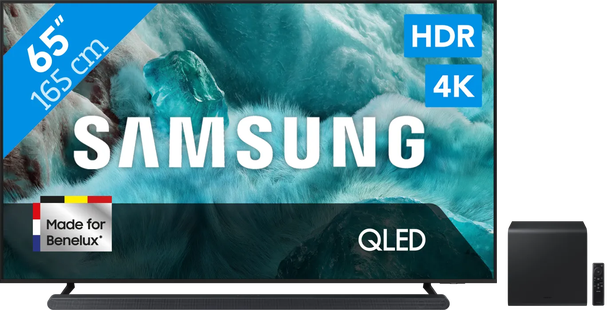 Samsung 65 QLED Q7F4 4K (2025) + Samsung HW-S800D Zwart