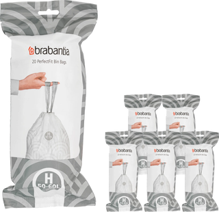 Brabantia Vuilniszakken Code H - 50-60 Liter (120 stuks)