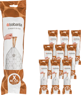 Brabantia Vuilniszakken Code X - 10-12 Liter (200 stuks)