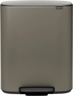 Brabantia Bo Pedal Bin 60 Liter Platinum