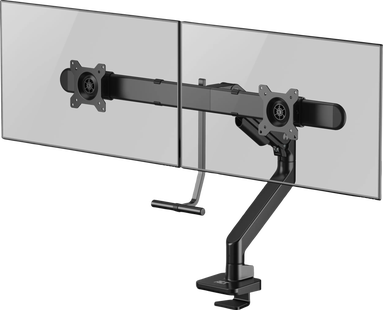 ACT AC8344 Monitorarm 32 inch met gasveer en crossbar voor 2 monitoren