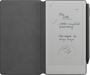 reMarkable Paper Pro Move Polymer Weave Book Folio Grijs