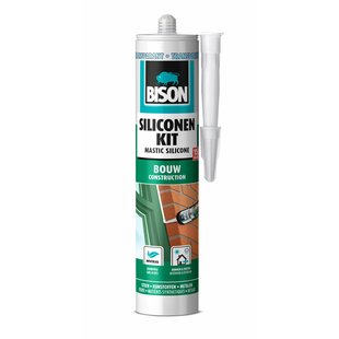 Bison Siliconenkit Bouw Transparant 300ml