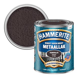 Hammerite Metaalverf Hamerslag Zwart H160 750ml