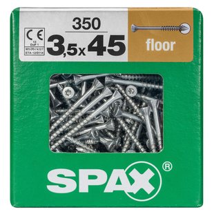 Spax Spaanplaatschroef T-star Wirox Verzonken Kop Torx T10 - 3,5x45mm - 350 Stuks