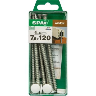 Spax Universele Schroef T-star Wirox Verzonken Kop Torx - 7,5x120mm - 6 Stuks