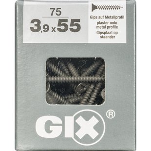 Spax Gipsplaatschroef Gefosfateerd Zwart Trompetkop Phillips Ph2 - 3,9x55mm - 75 Stuks