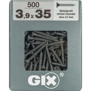Spax Gipsplaatschroef Gefosfateerd Zwart Trompetkop Phillips Ph2 - 3,9x35mm - 500 Stuks