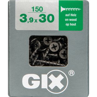 Spax Gipsplaatschroef Gefosfateerd Zwart Trompetkop Phillips Ph2 - 3,9x30mm - 150 Stuks