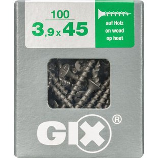 Spax Gipsplaatschroef Gefosfateerd Zwart Trompetkop Phillips Ph2 - 3,9x45mm - 100 Stuks