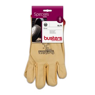 Busters Handschoenen Driver Leder Beige M10