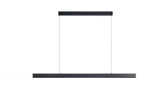 ETH Lyne - hanglamp - 120 x 4,5 x 200 cm - 32W dimbaar LED incl. - zwart