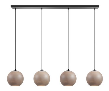 ETH Orb Saturn - hanglamp - 120 x 25 x  200 cm - zwart en taupe