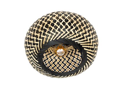 ETH Otis - plafondlamp - Ø 30 x 25 cm - zwart en lichtbruin