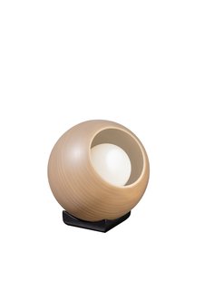 ETH Orb Saturn - tafellamp - Ø 20 x 21 cm - zwart en taupe