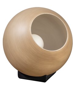 ETH Orb Saturn - tafellamp - Ø 35 x 41 cm - zwart en taupe
