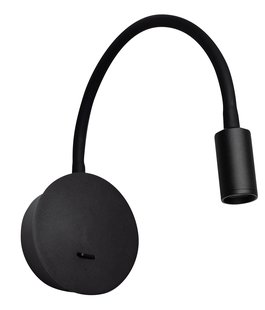 ETH Wiflex - wandlamp - oplaadbaar via USB-kabel - 3 stappen dimbaar - Ø 2,3 x 3 cm - 3W LED incl. - zwart