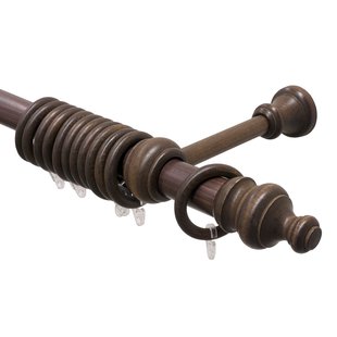 Gordijnroede Set Deko Bruin 200cmx28mm