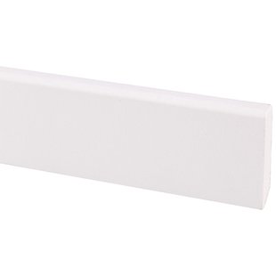 Hoge Plint - Mdf - Gegrond - Wit - 244cm - 9x45mm