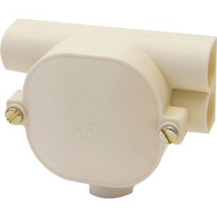 Abb T-doos 5/8 Dubbel Rechts + Deksel