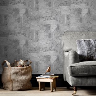 Decomode Vliesbehang Luxery Concrete - Grijs - 10,05m X 53cm