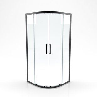 Aurlane - Douche Hoekinstap Factory 90 X 200cm - Zwart Profiel - 6 Mm Helder Glas