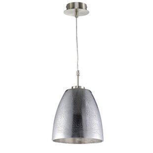 Fischer & Honsel Hanglamp Cannes Metaal Nikkel Geborsteld E27