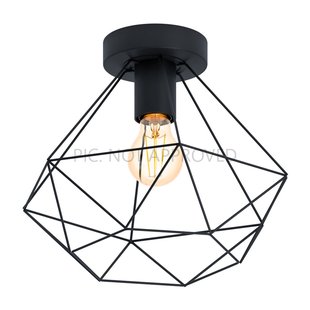 Eglo Plafondlamp Tarbes Zwart ⌀32,5cm E27