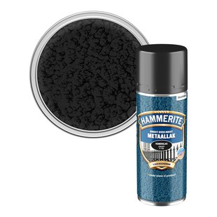 Hammerite Metaalverf Hamerslag Zwart H160 400ml