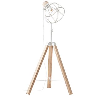 Brilliant Vloerlamp Matrix Wood Wit E27